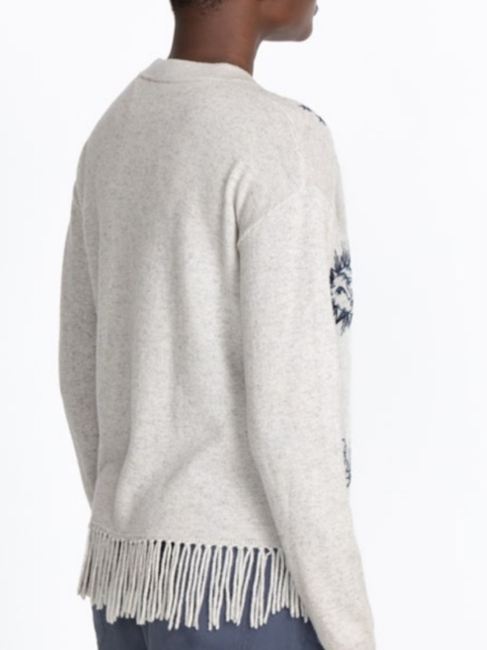 Johnny Was Bijou Fridge Wool Cashmere  Zodiac Astrology Cardigan Sweater sz S - Picture 3 of 11